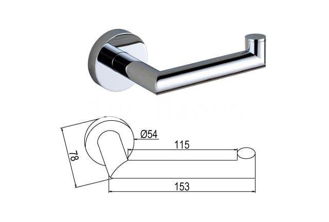 Accesorios de baño en latón y zamak cromado – Modelo CALE - Imagen 3