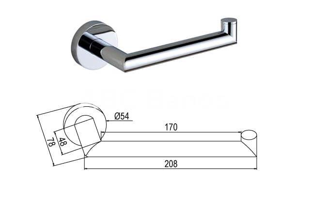 Accesorios de baño en latón y zamak cromado – Modelo CALE - Imagen 4