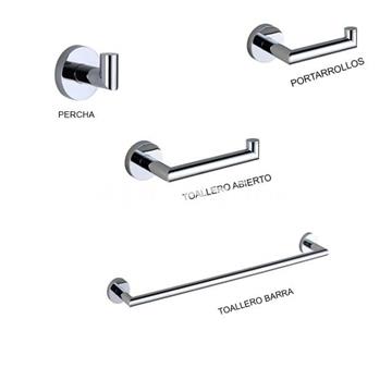 Accesorios de baño en latón y zamak cromado – Modelo LEA - Imagen 1