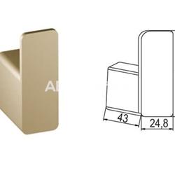 Accesorios de baño en oro cepillado modelo HERA - Imagen 2