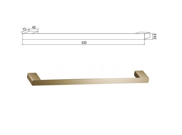 Accesorios de baño en oro cepillado modelo HERA - Imagen 5