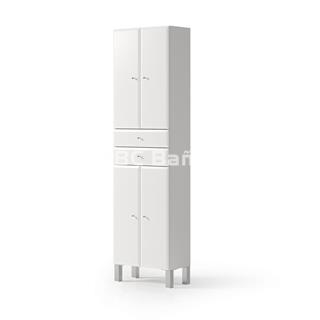 Armario pie mod. BISEL blanco (4 puertas + 2 cajones) - Imagen 1