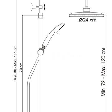Conjunto de ducha mod. LIN cromo - Imagen 2