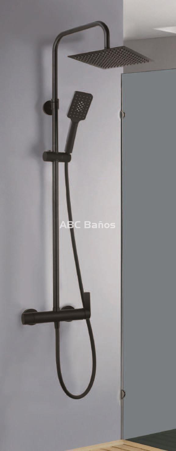 Conjunto de ducha NITE Negro monomando (cuadrado) - Imagen 3
