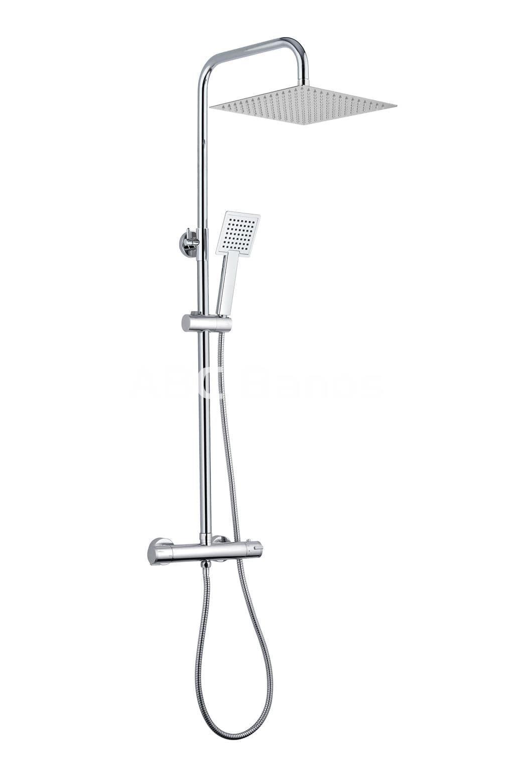 Conjunto de ducha WIND BLU termostático (cuadrado) - Imagen 3