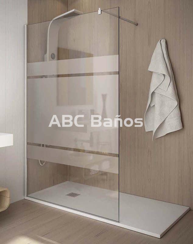 Fijo de Ducha VT-301 | Cromo, Negro, Blanco y Oro | Cristal Transparente o Decorado - Imagen 4