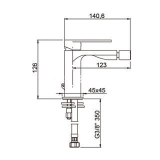 Grifo de bidé ALPHA - Imagen 2