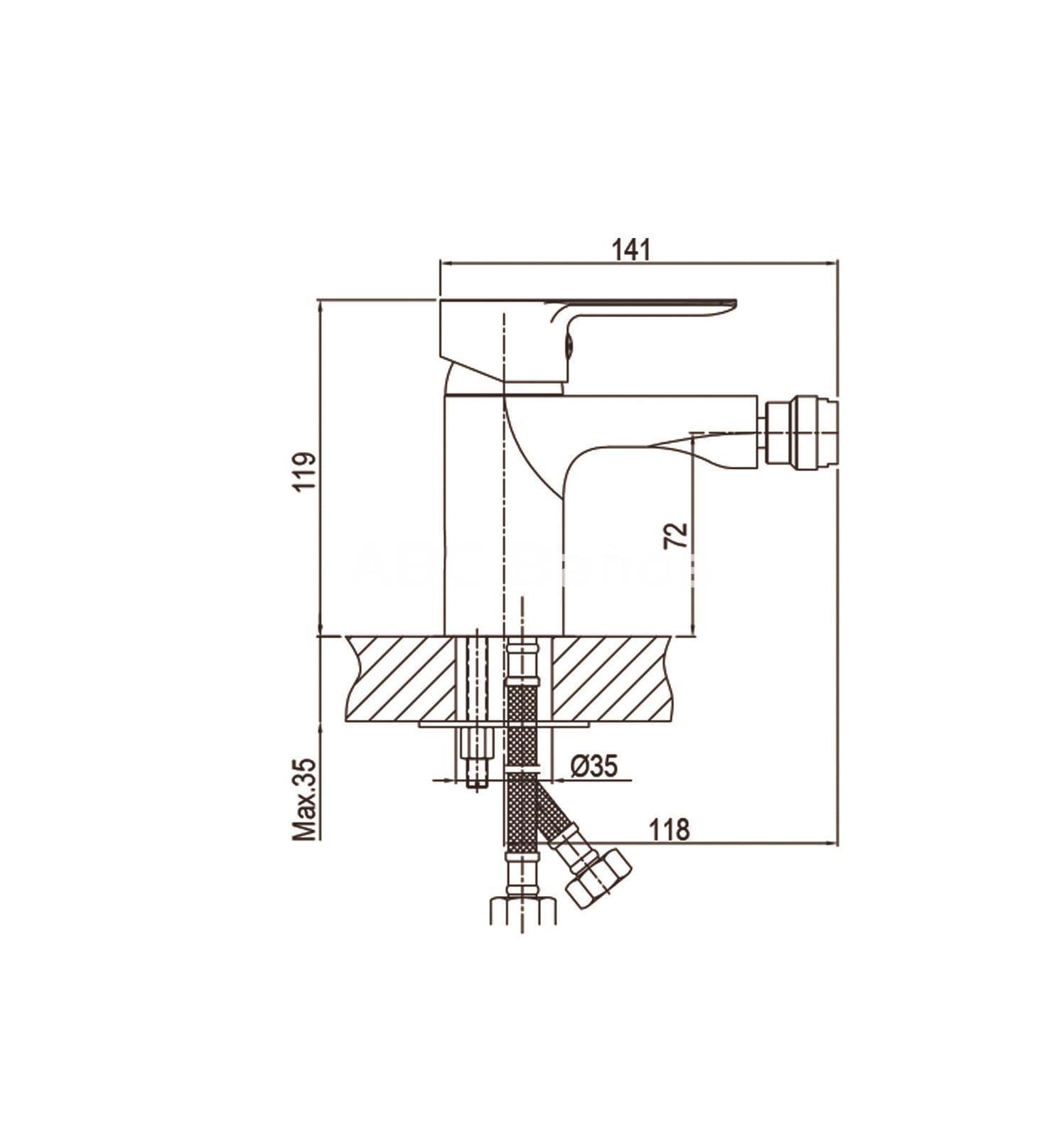 Grifo de bidé SKY - Imagen 2