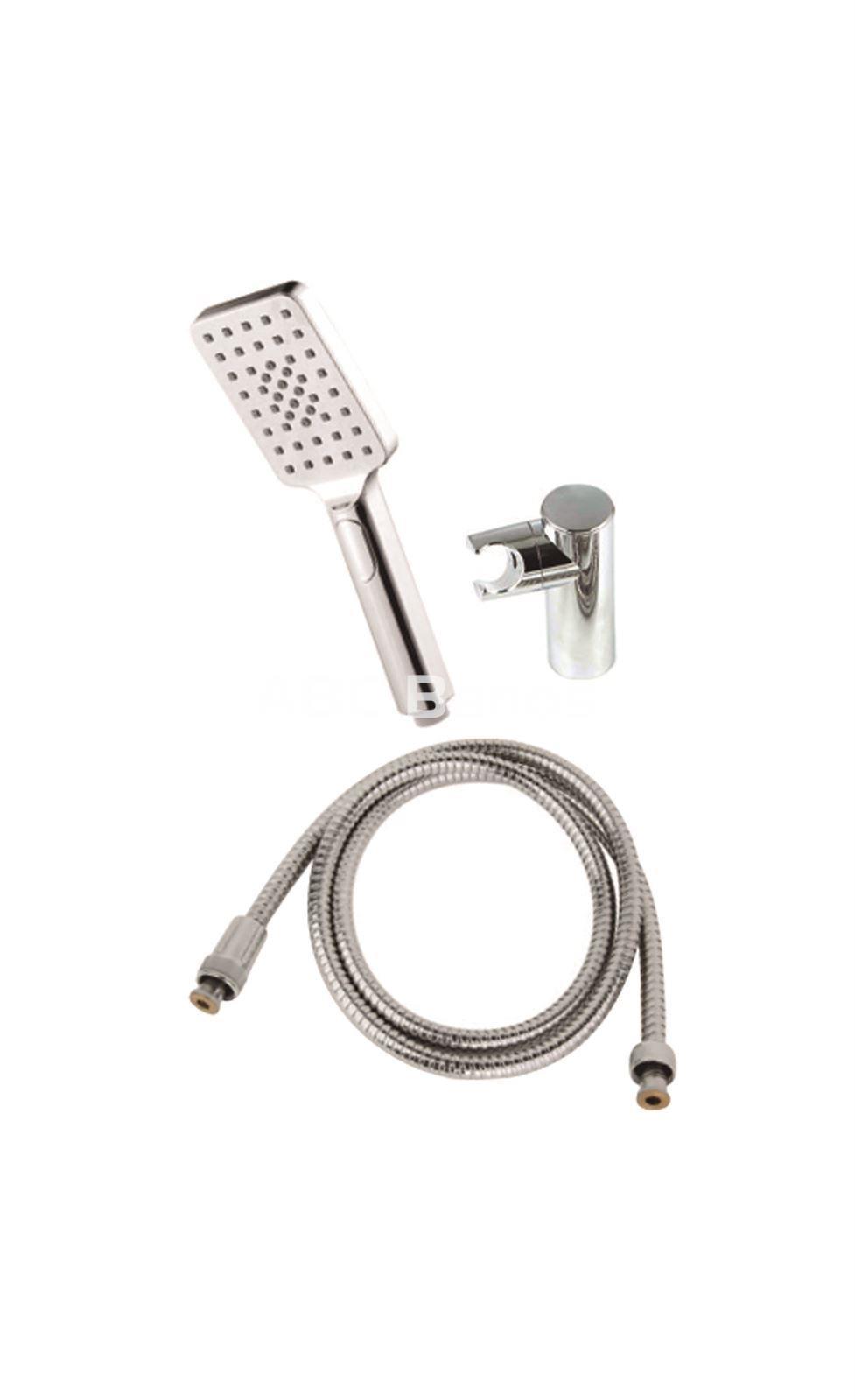 Grifo de ducha ALPHA completo (incluye soporte, mango y flexo) - Imagen 2