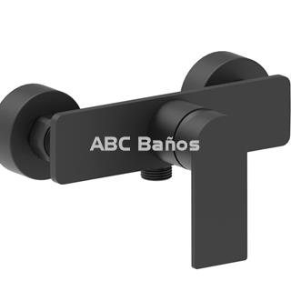 Grifo de ducha BLACK 1 completo (con soporte, mango y flexo) - Imagen 1