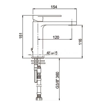 Grifo de lavabo ALPHA - Imagen 2