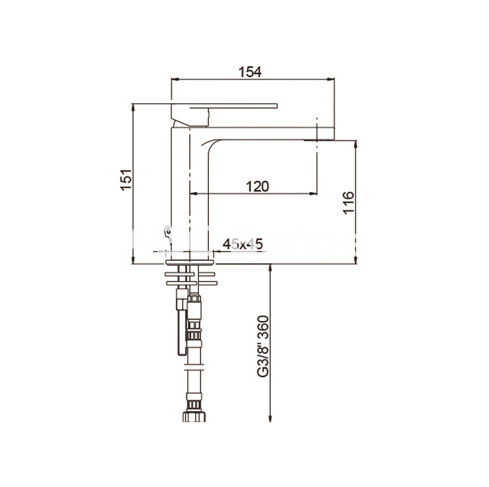 Grifo de lavabo BLACK 1 - Imagen 3