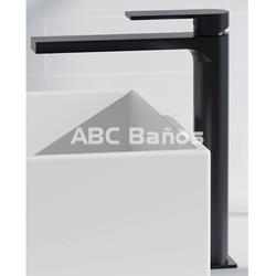 Grifo de lavabo caño alto ALPHA negro - Imagen 1