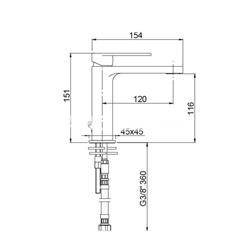 GRIFO DE LAVABO GOLD - Imagen 2