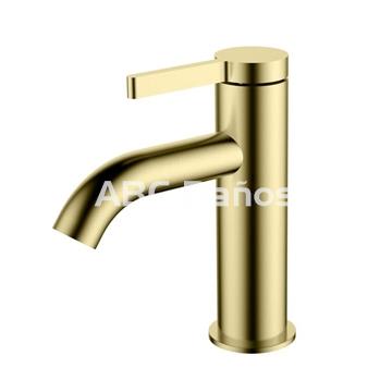 Grifo de lavabo mod. ROND acabado oro, cromo y negro - Imagen 1