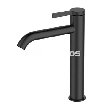 Grifo de lavabo mod. ROND caño alto en cromo. negro y oro - Imagen 2