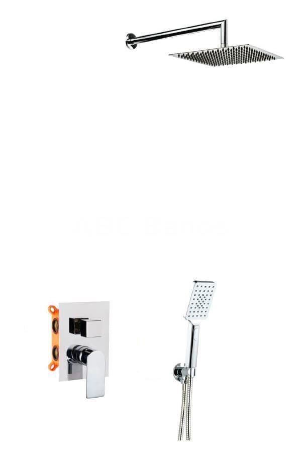 KIT DUCHA PARA EMPOTRAR EN PARED ALPHA EC216 CON MONOMANDO - Imagen 1