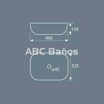 Lavabo cerámico sobre Mueble Mod. HORUS - Imagen 2