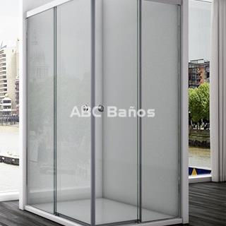 Mampara angular mod. AIRE (2 fijos+2 puertas correderas) - Imagen 1