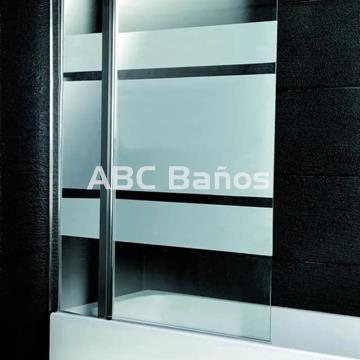 Mampara bañera VT-100+110 (hoja Fija + puerta abatible) - Imagen 2