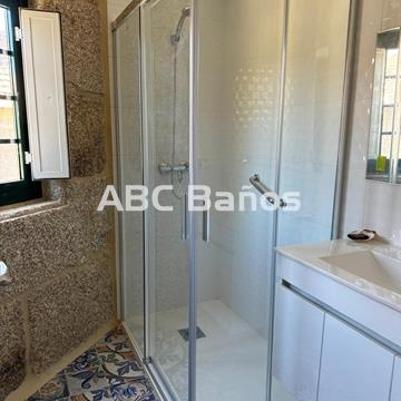 Mampara ducha angular CLOE CL-220 (2 fijos + 2 puertas correderas) Perfil Cromo - Imagen 1