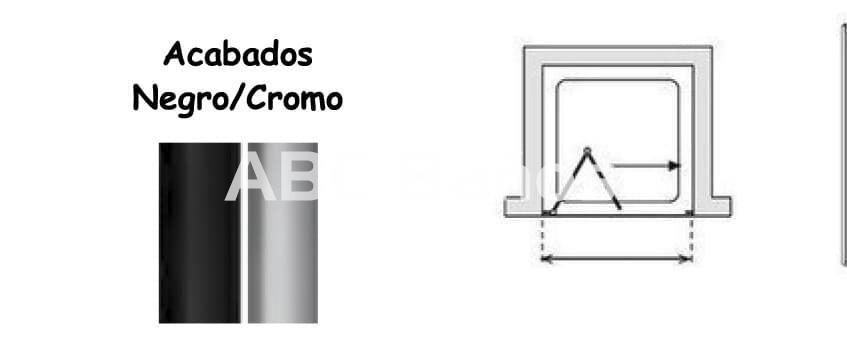 Mampara Frontal de Ducha 2 Hojas Plegables – DU-410 - Imagen 3