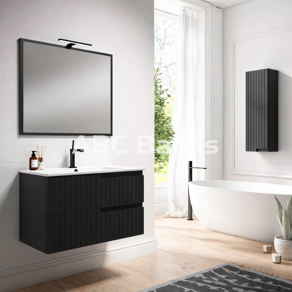 Mueble baño suspendido mod. CLAIR (2 Cajones) con lavabo cerámico - Imagen 3