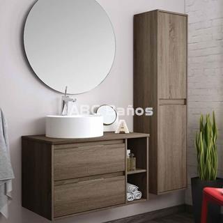 Mueble de baño DENIA con lavabo sobre mueble (redondo) - Imagen 1