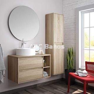 Mueble de baño DENIA con lavabo sobre mueble (redondo) - Imagen 2