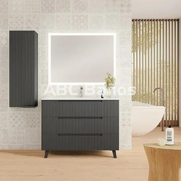 Mueble de Baño CLAIR con patas (3 cajones) con lavabo - Imagen 1