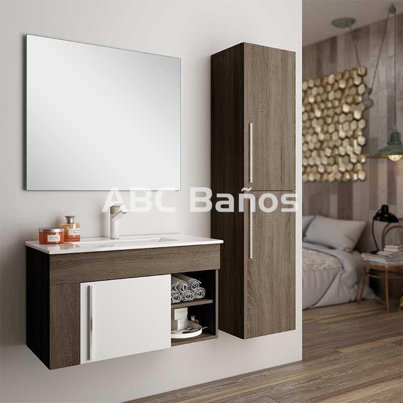 Mueble de baño GERONA (fondo reducido) con lavabo - Imagen 2