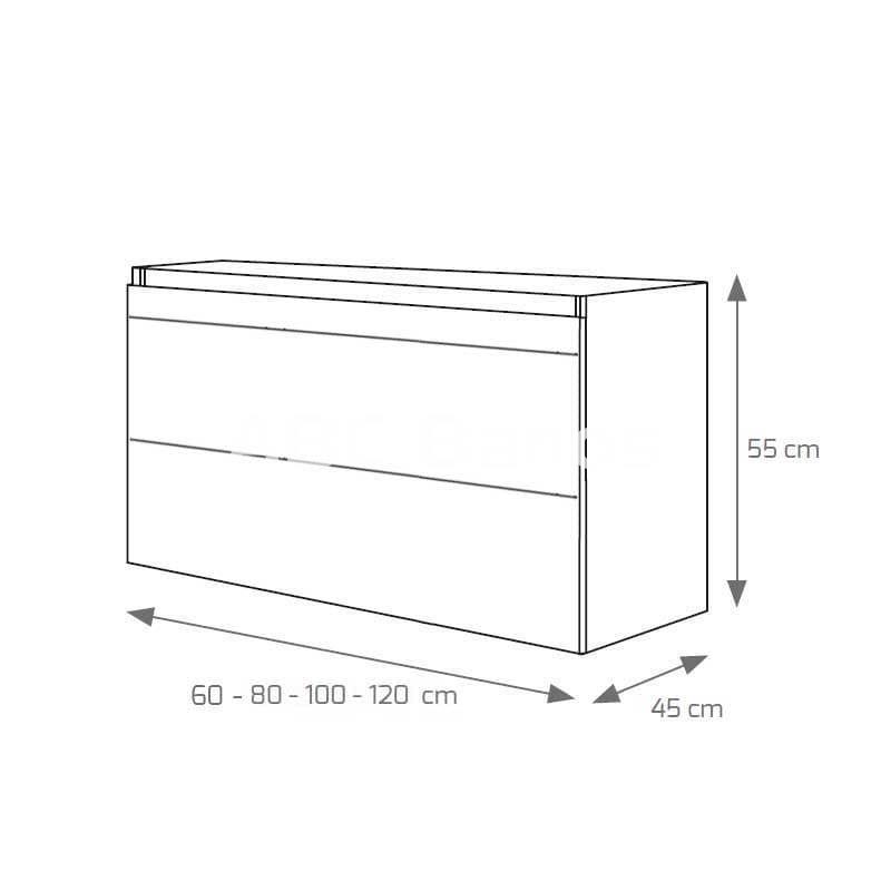 Mueble de baño MILÁN con lavabo - Imagen 4