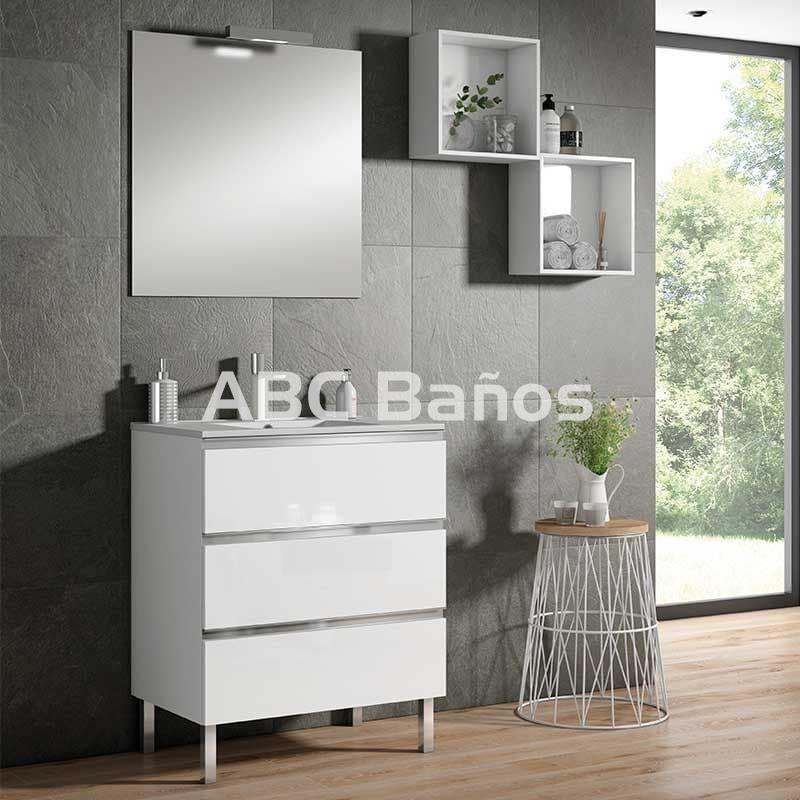 Mueble de baño MONZA (3 cajones) con lavabo - Imagen 1