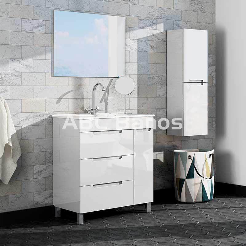 Mueble de baño NOA (3 cajones + 1 puerta) con lavabo - Imagen 1