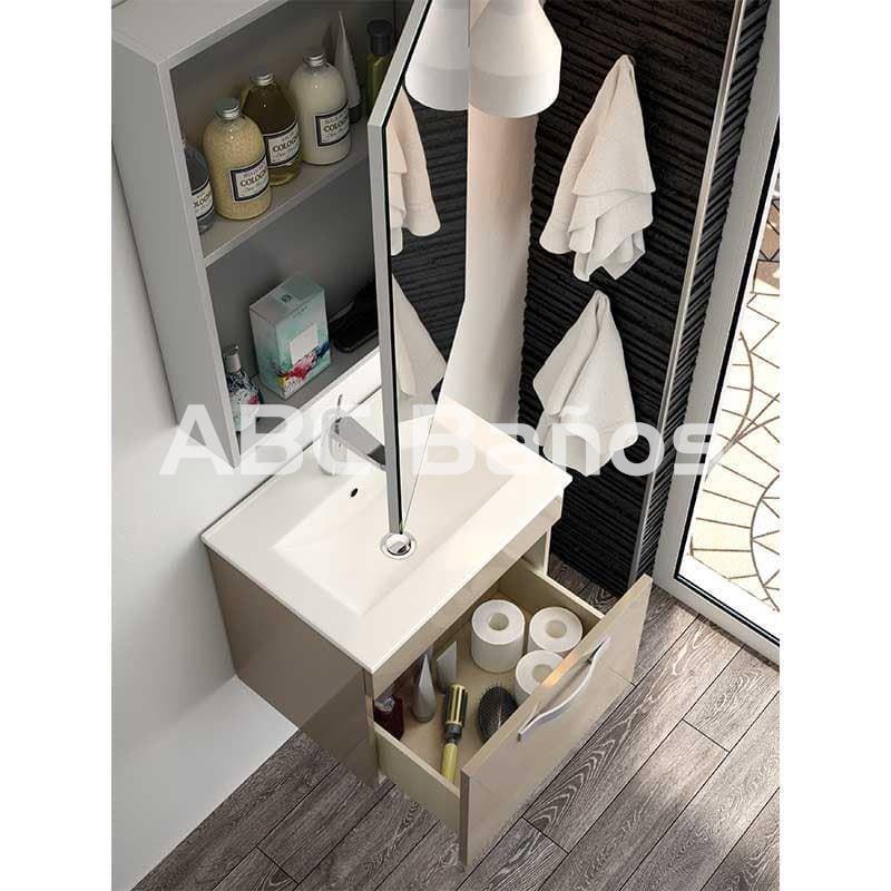 Mueble de baño suspendido MARBELLA (fondo reducido) con lavabo - Imagen 2