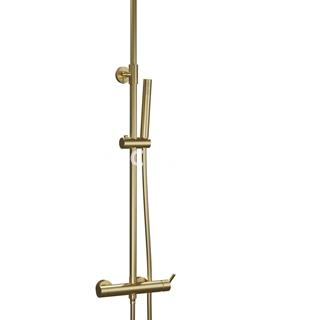 Sistema de ducha con monomando URBAN FLOW en cromo, negro y oro - Imagen 1