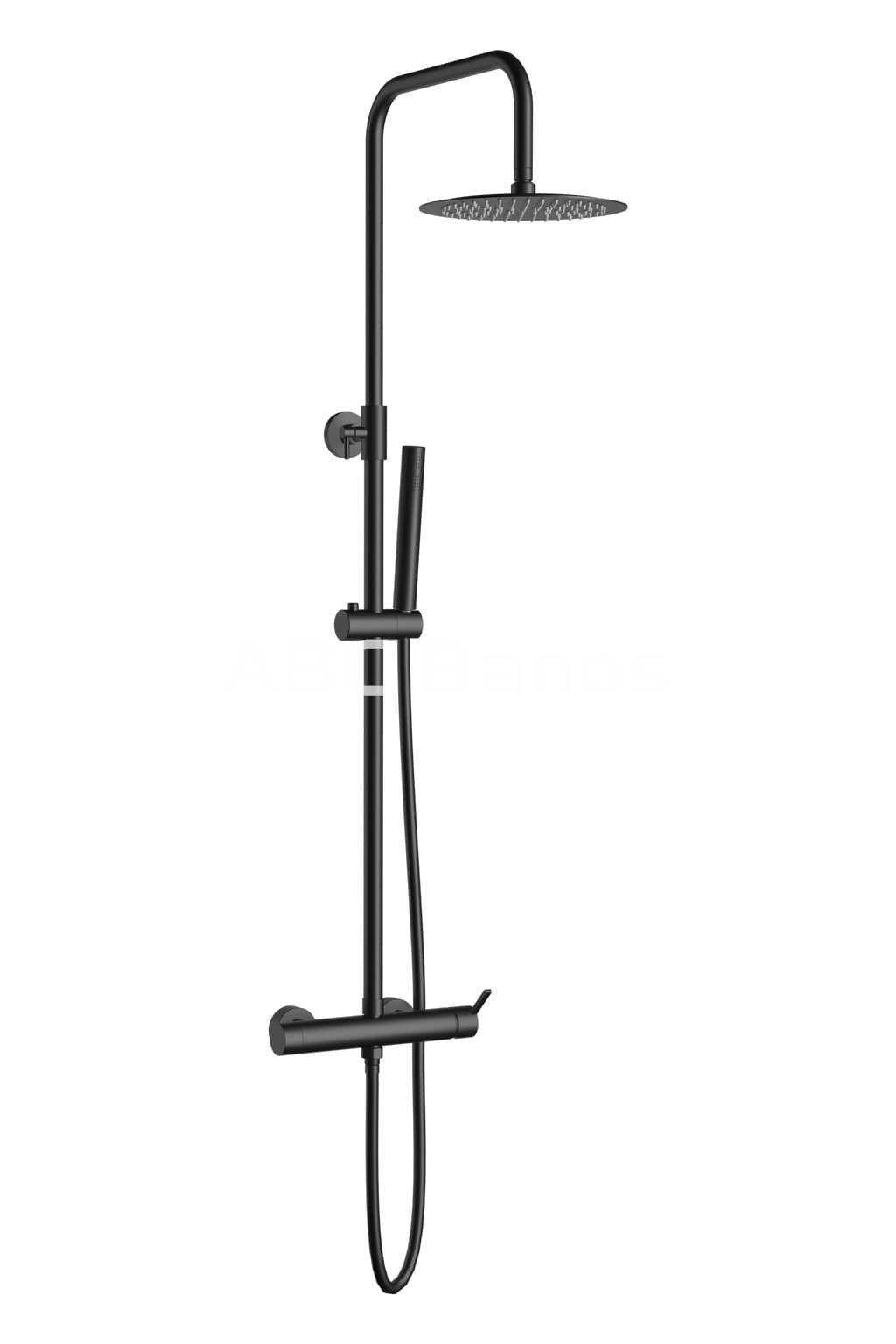 Sistema de ducha con monomando URBAN FLOW en cromo, negro y oro - Imagen 2