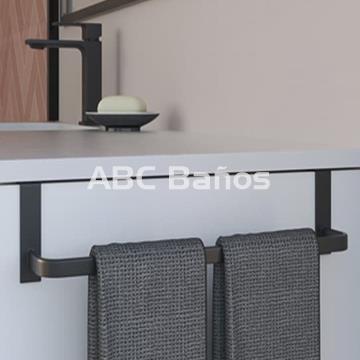 Toallero lateral mueble Ref. 081 cromo, oro y negro - Imagen 2